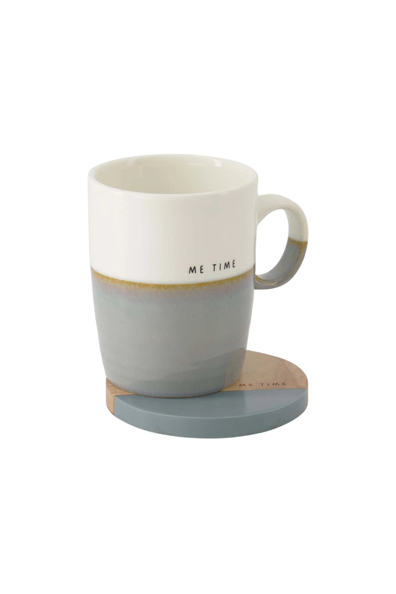 Zusss | Untersetzer „Me Time“, graublau, 2er-Set