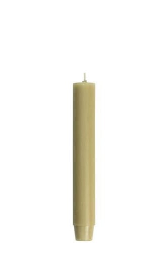 Rustiklys | Tischkerze 18 cm beige oliv