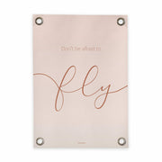 VM | Tuinposter don't be afraid roze