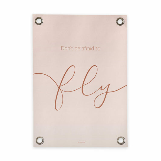 VM | Tuinposter don't be afraid roze