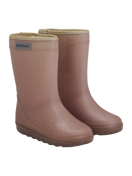 Enfant | Thermo boots Glitter rose taupe