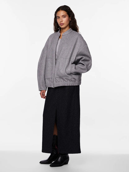 Pieces | Bomber Debbie grijs Noos