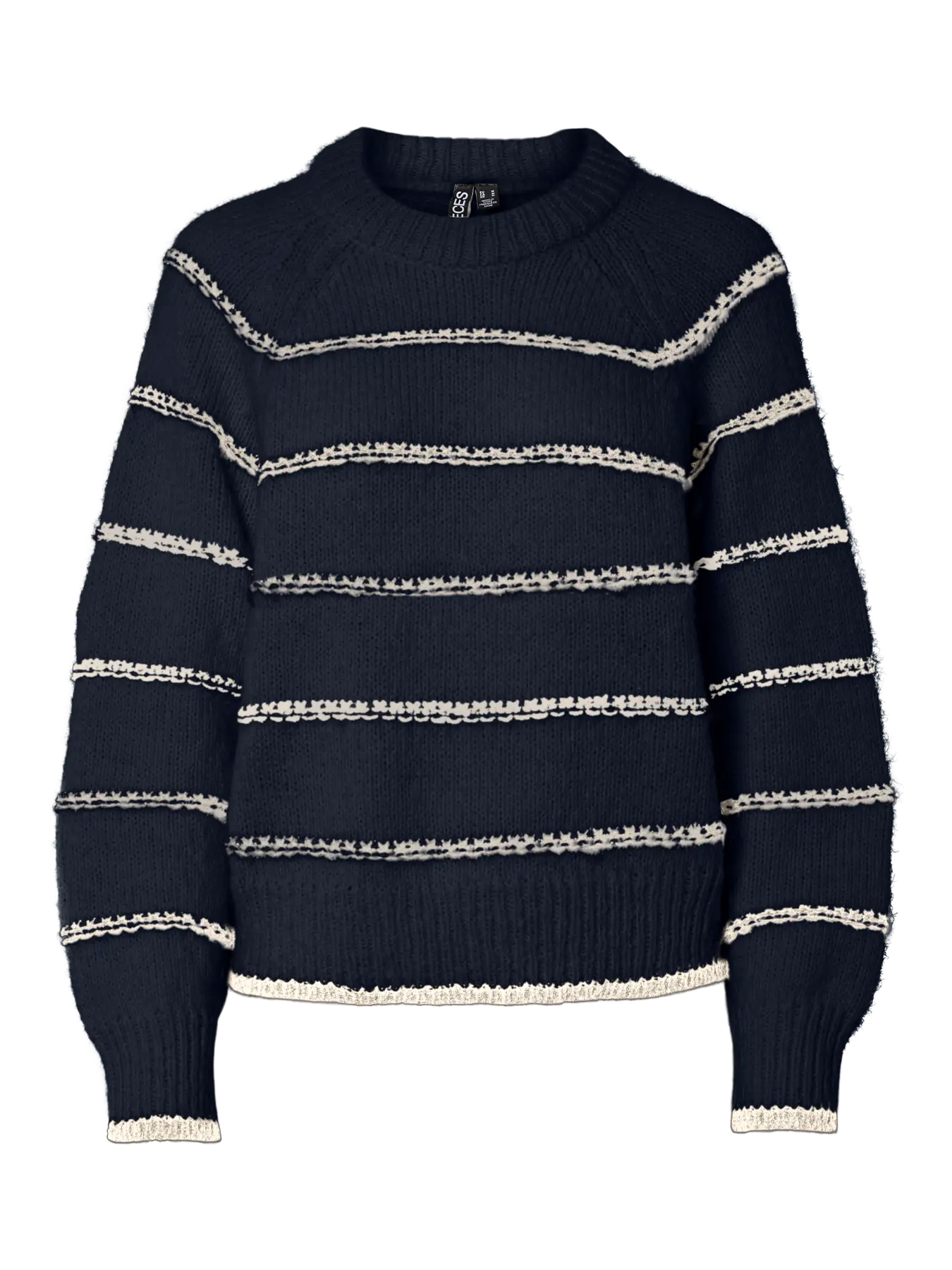 Teile | Nelia Pullover dunkelblau mit Streifen