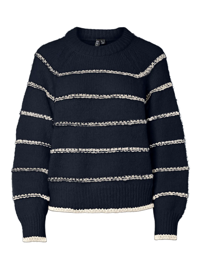 Teile | Nelia Pullover dunkelblau mit Streifen