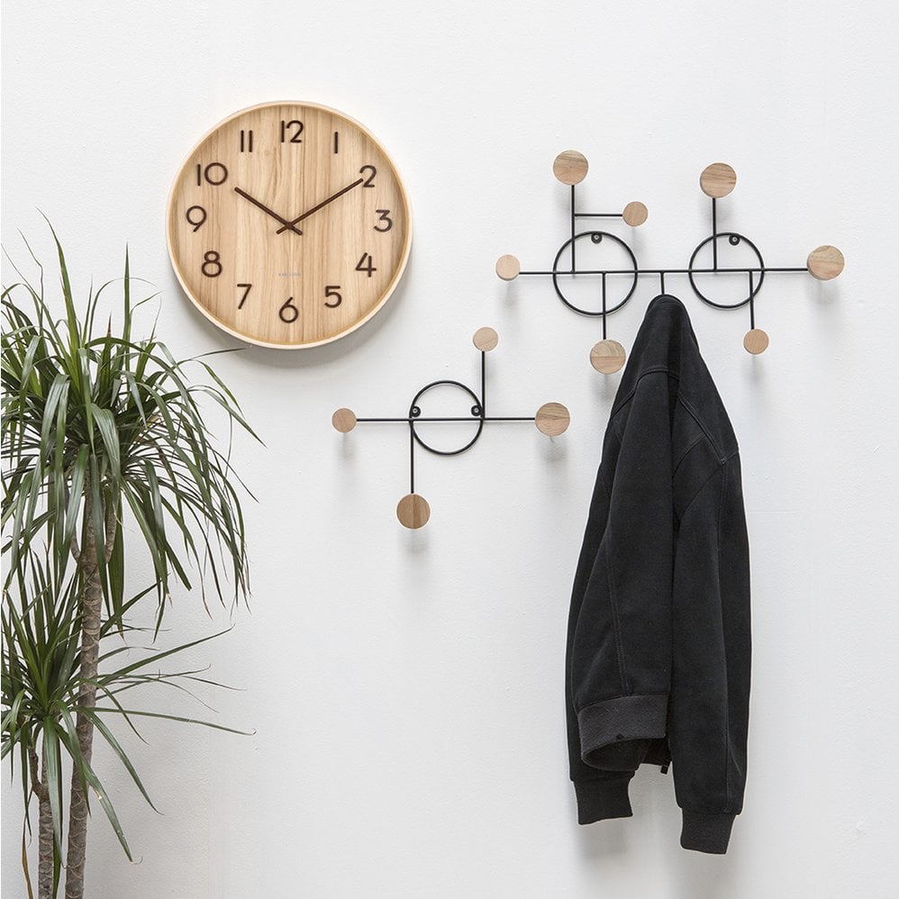 Karlsson Wandklok Puur eiken 40cm