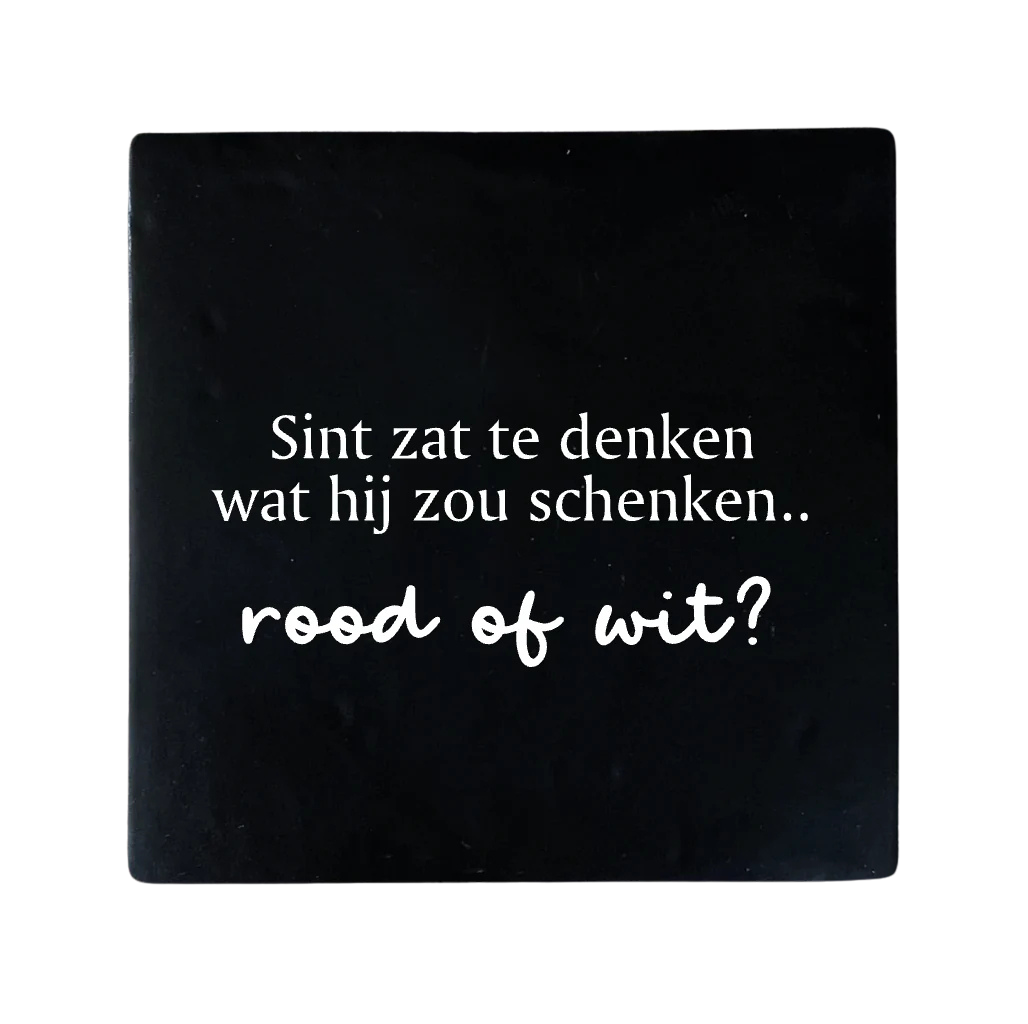 Label2X | Tegeltje Sint zat te denken