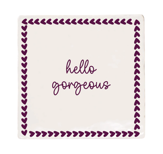 Label2X | Tegeltje hello gorgeous