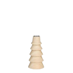 Stijl28 | Kandelaar l.bruin 7.5x7.5x15cm