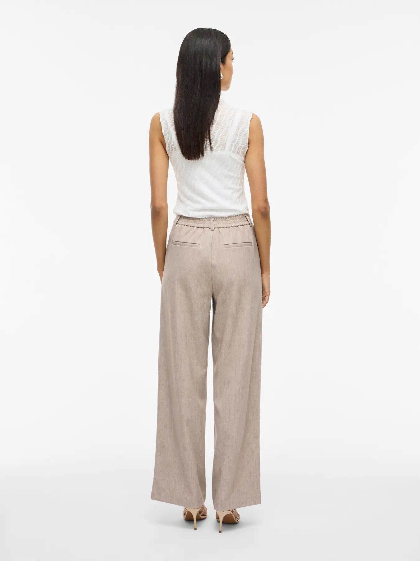 Vila | Pantalon Varone natural melange