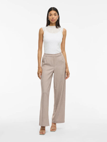 Vila | Pantalon Varone natural melange