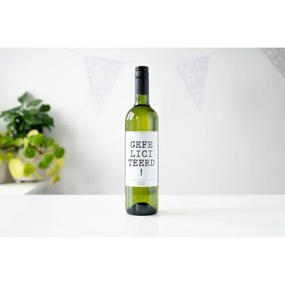 Flessenwerk  | Witte wijn Gefeliciteerd!