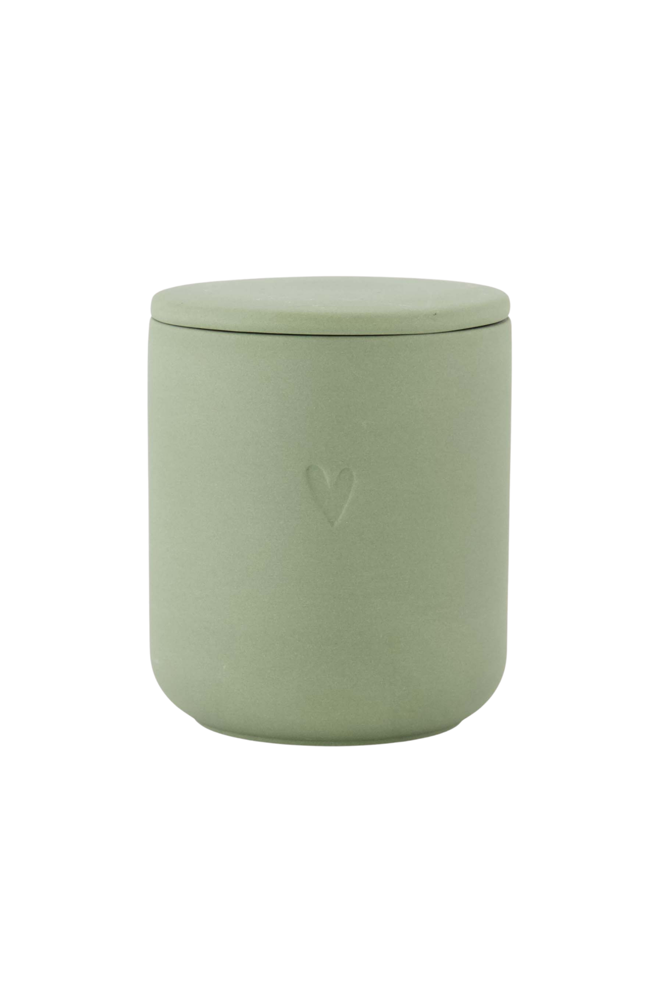 Zusss | Geurkaars keramiek hartje groen