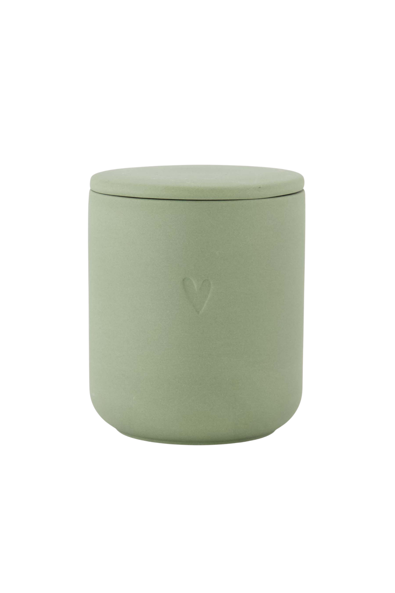 Zusss | Geurkaars keramiek hartje groen