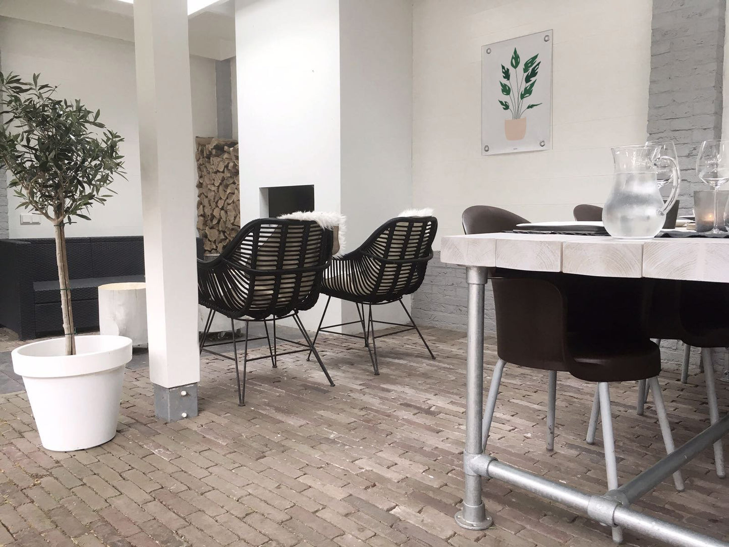 VM | Gartenposter mit großer Pflanze