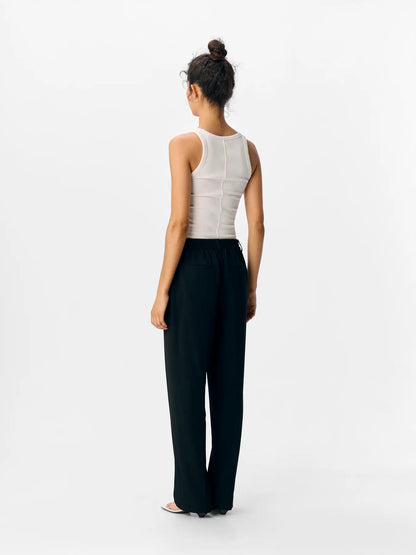 Object | Pantalon Lisa wide zwart