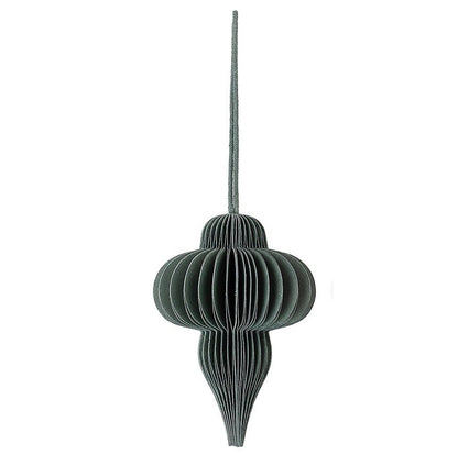 Bloomingville | Papieren ornament groen 10cm