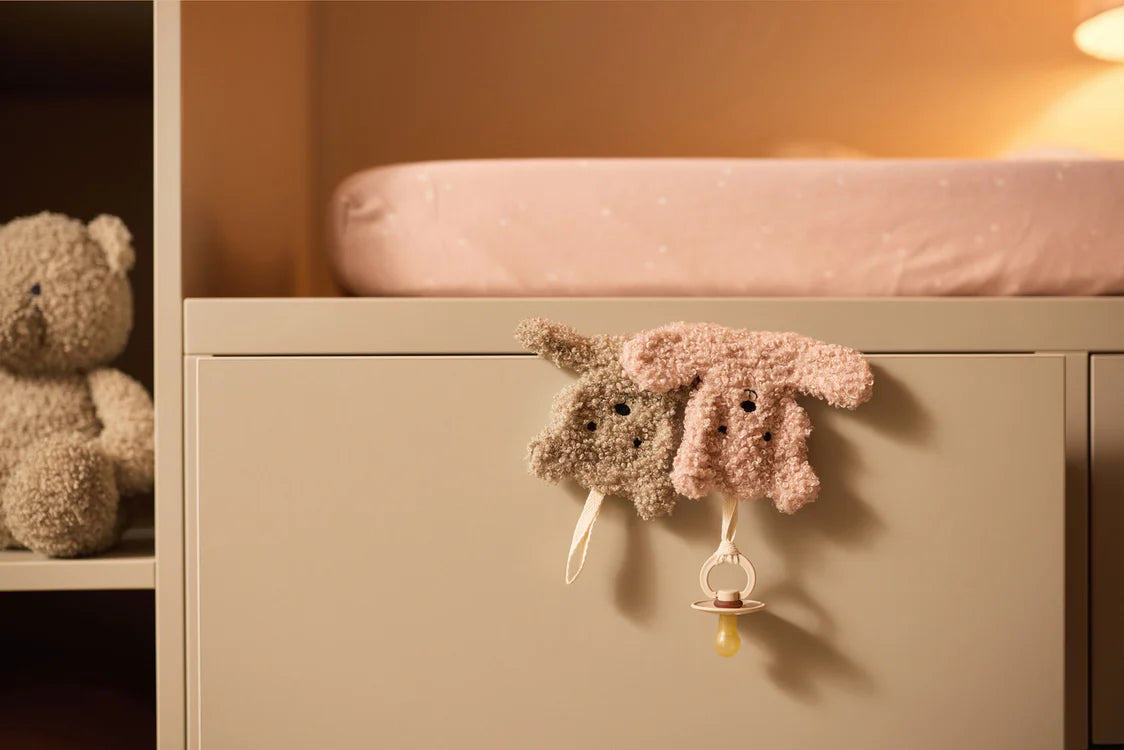 Jollein | Stoffschnuller Teddybär olivgrün