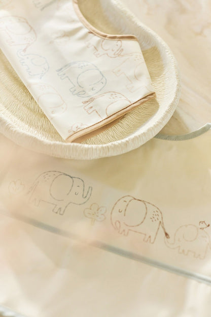 Jollein | Wasserdichte Elefanten-Lätzchen (2er-Pack)