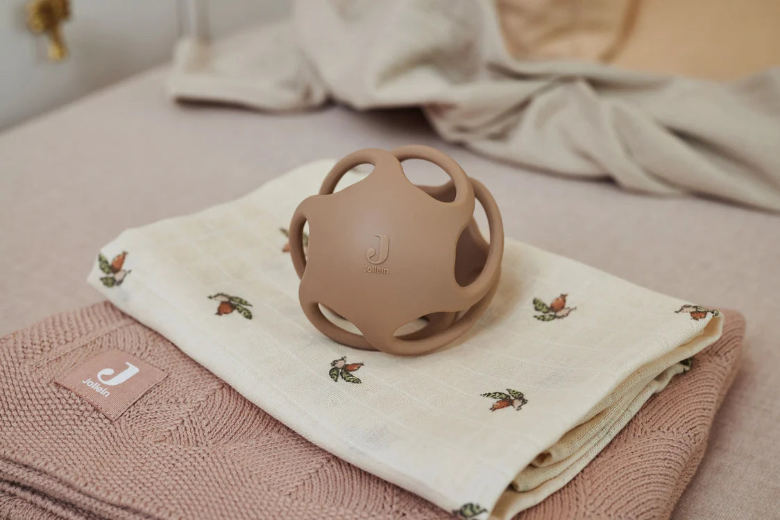 Jollein | Bijtring bal siliconen 10cm biscuit