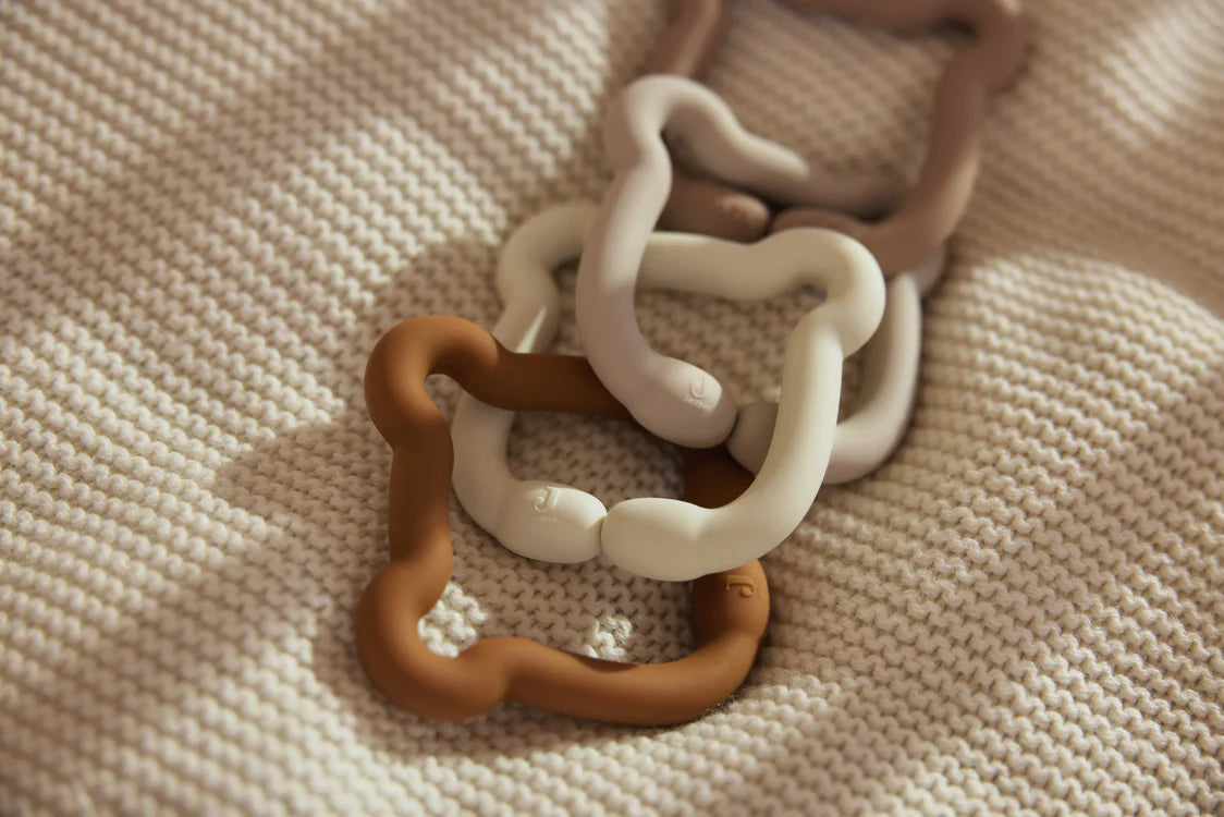 Jollein | Spielzeugringe aus Silikon, Teddybär