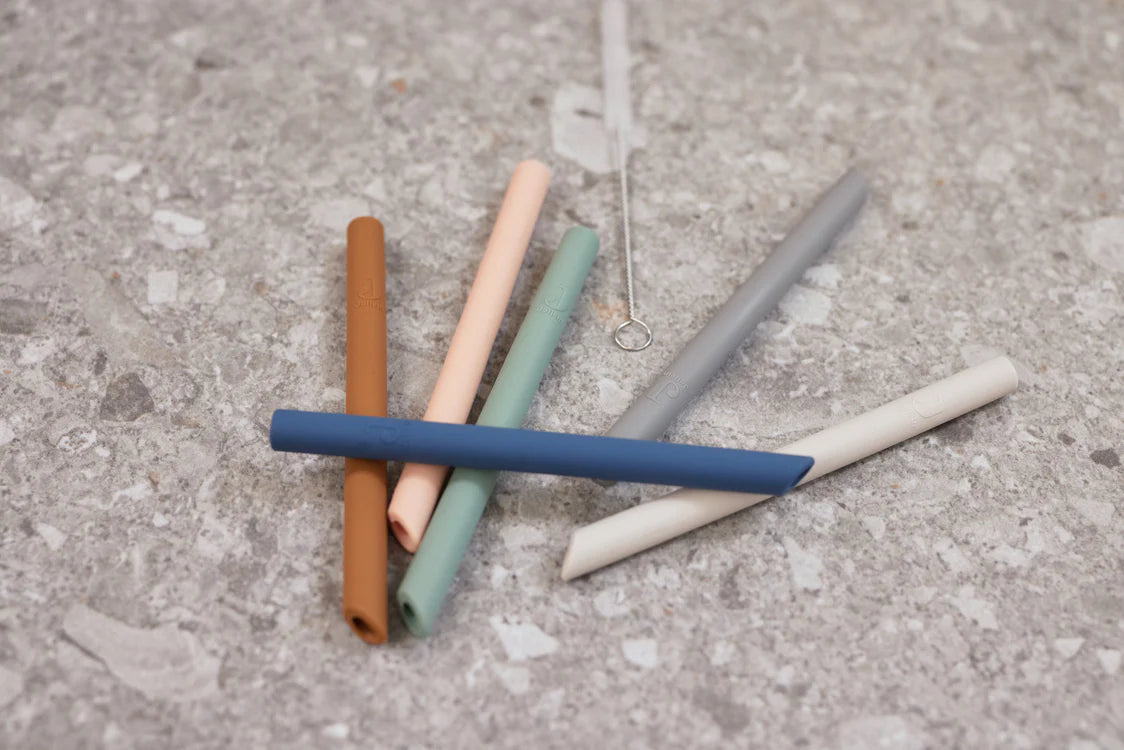 Jollein | Silikonstrohhalme, 6 Stück