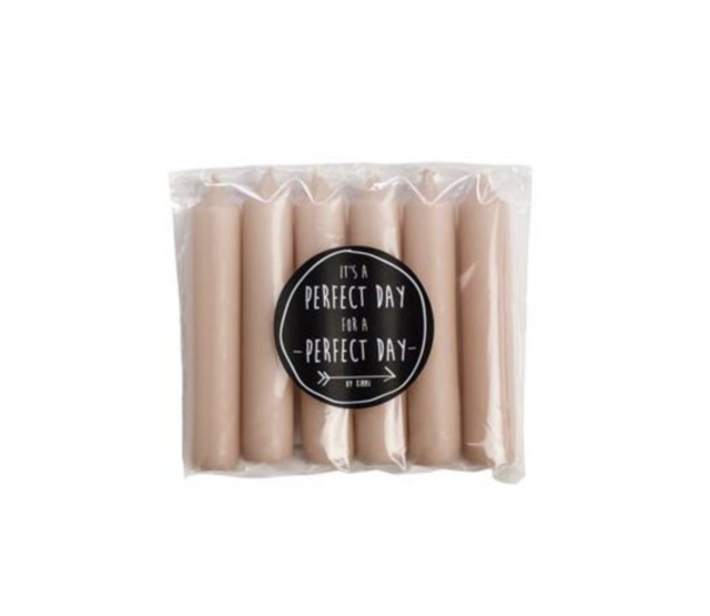 Rustiklys | Korte dinerkaarsjes Blossom (6st)