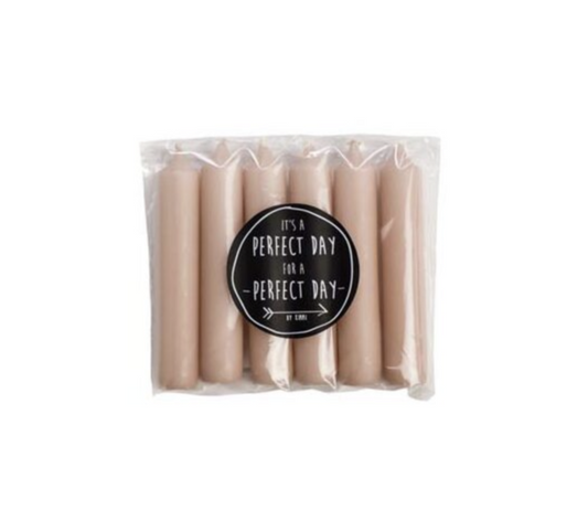 Rustiklys | Korte dinerkaarsjes Blossom (6st)