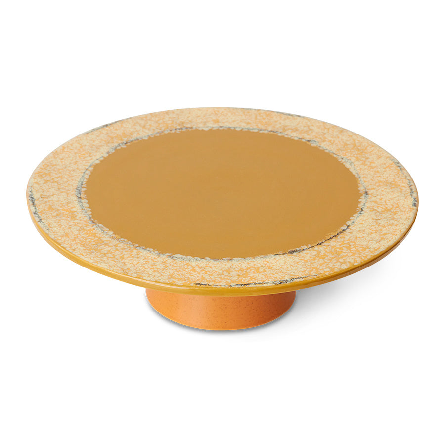HK Living | 70's servies taartschaal Papaya