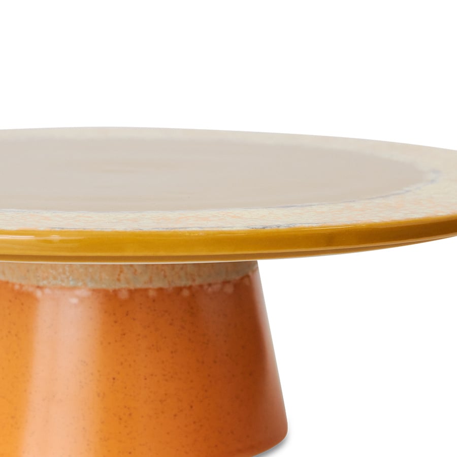 HK Living | 70's servies taartschaal Papaya