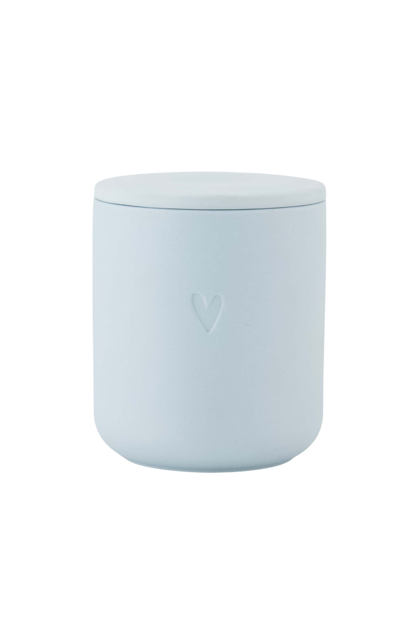 Zusss | Geurkaars keramiek hartje blauw