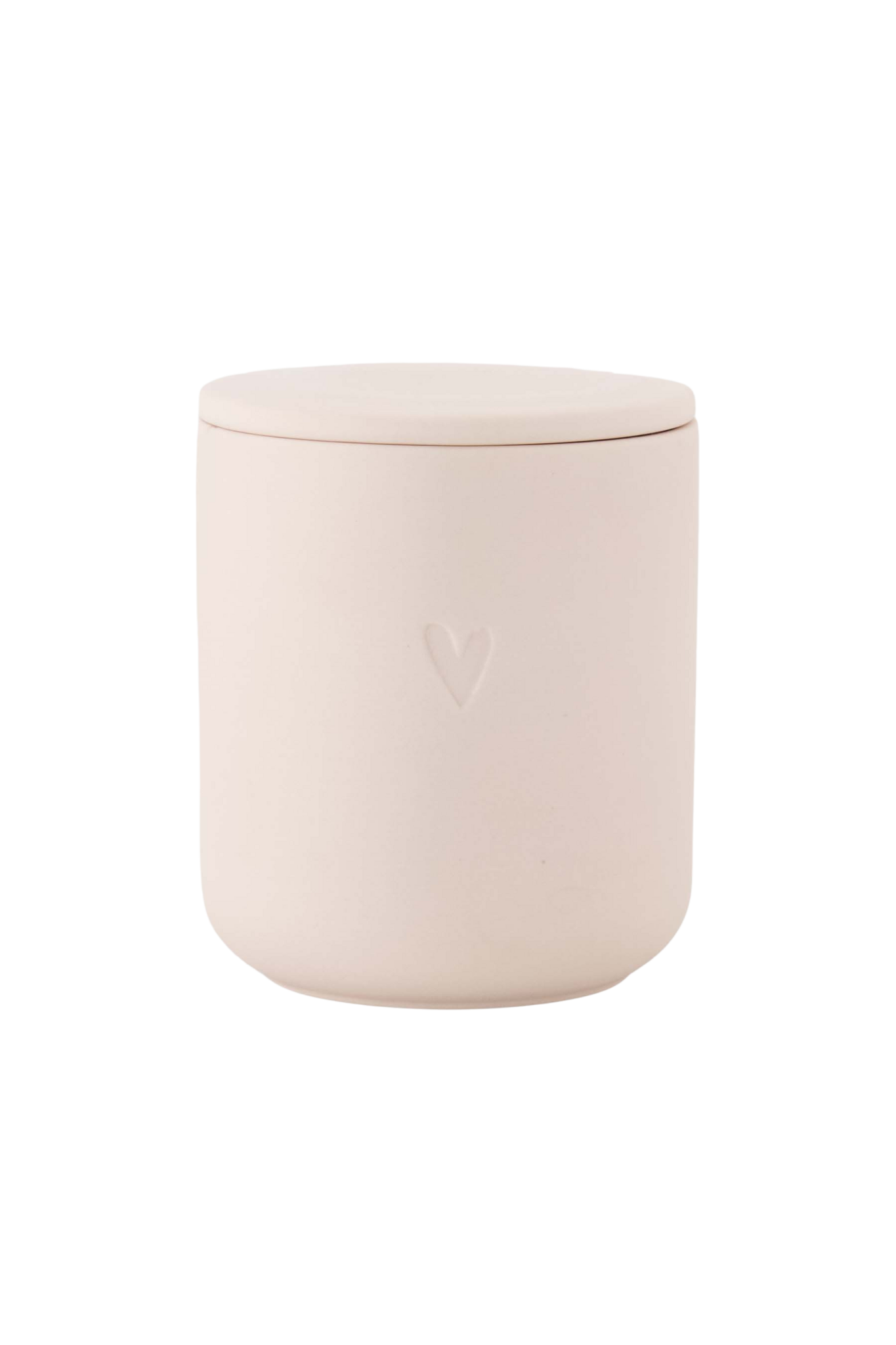 Zusss | Geurkaars keramiek hartje lichtroze