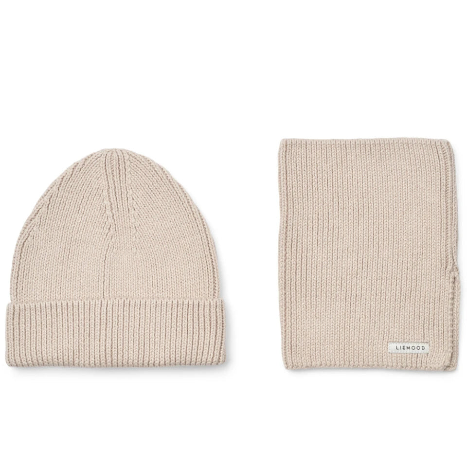 Liewood | Beanie en sjaal sandy
