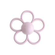 Mushie | Beißring mit Rassel Daisy lilac