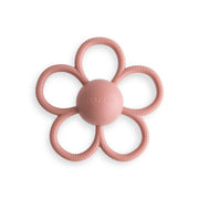 Mushie | Bijtspeeltje met rammelaar Daisy roze