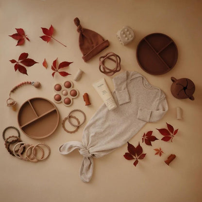 Mushie | Bijtspeeltje bal oud roze