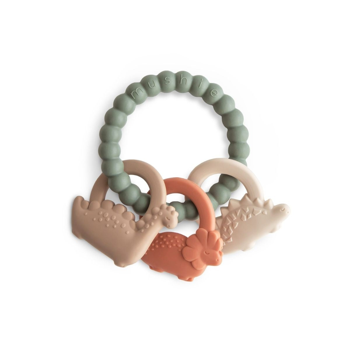 Mushie | Beißring Dino Grün