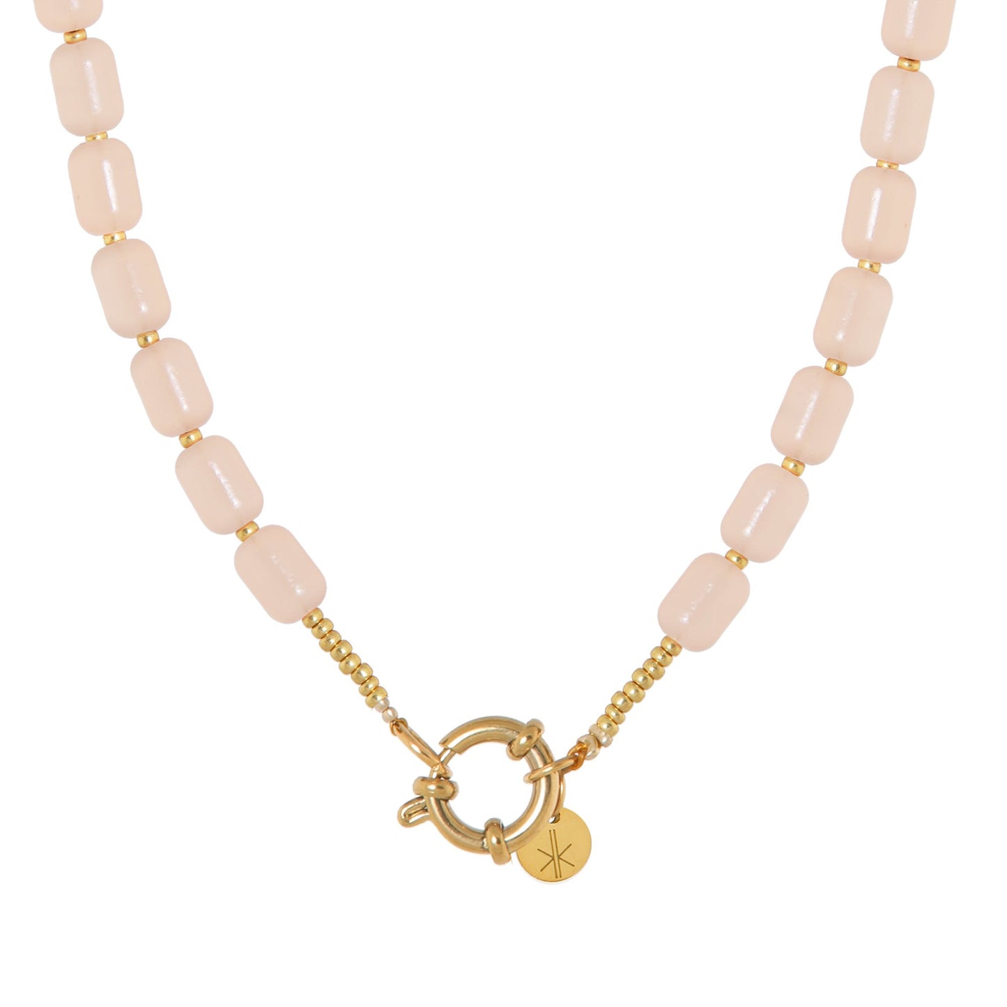Label Kiki | Ketting Naturel beads gold
