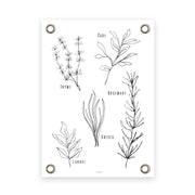 VM | Gartenplakat Kräuter