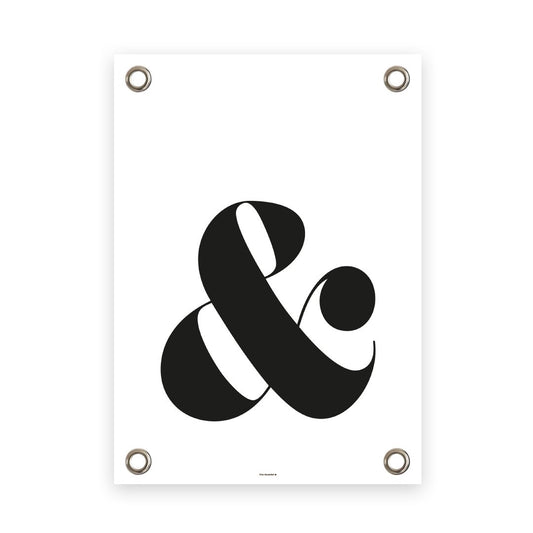 VM | Tuinposter & teken wit/zwart