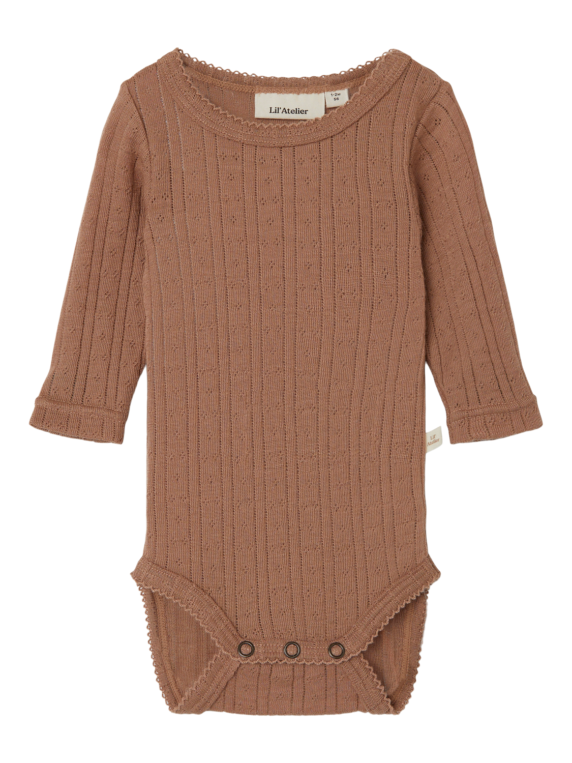Lil Atelier | Wollen romper Naima beaver fur
