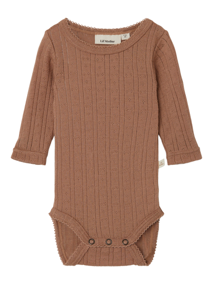 Lil Atelier | Wollen romper Naima beaver fur