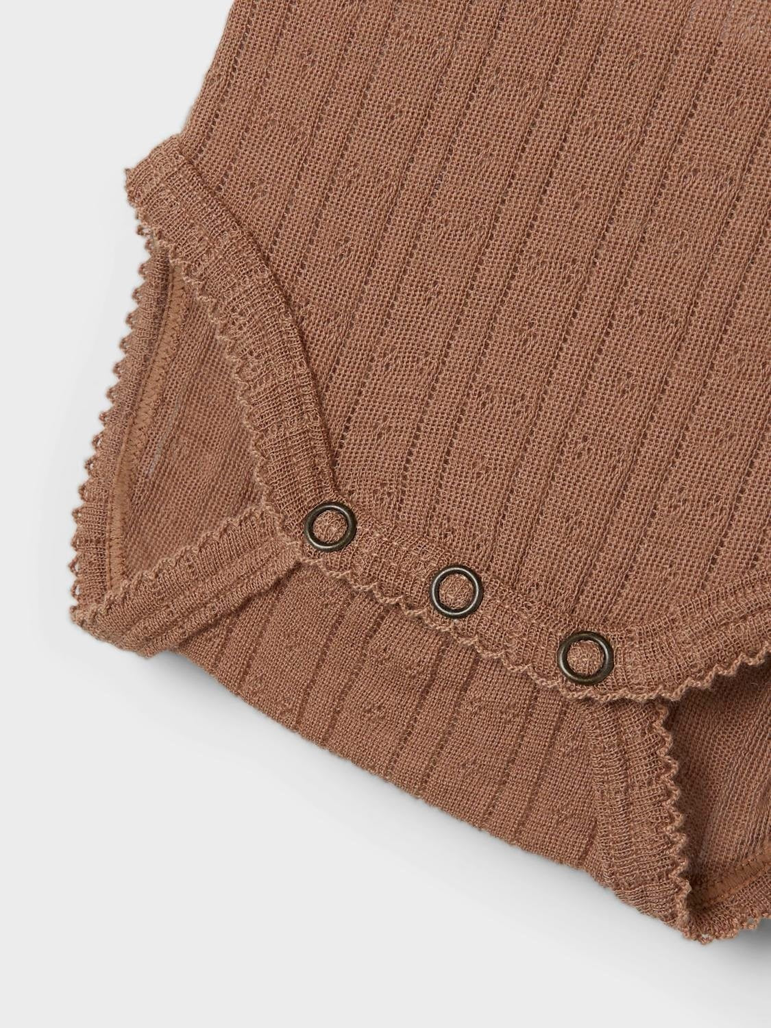 Lil Atelier | Wollen romper Naima beaver fur