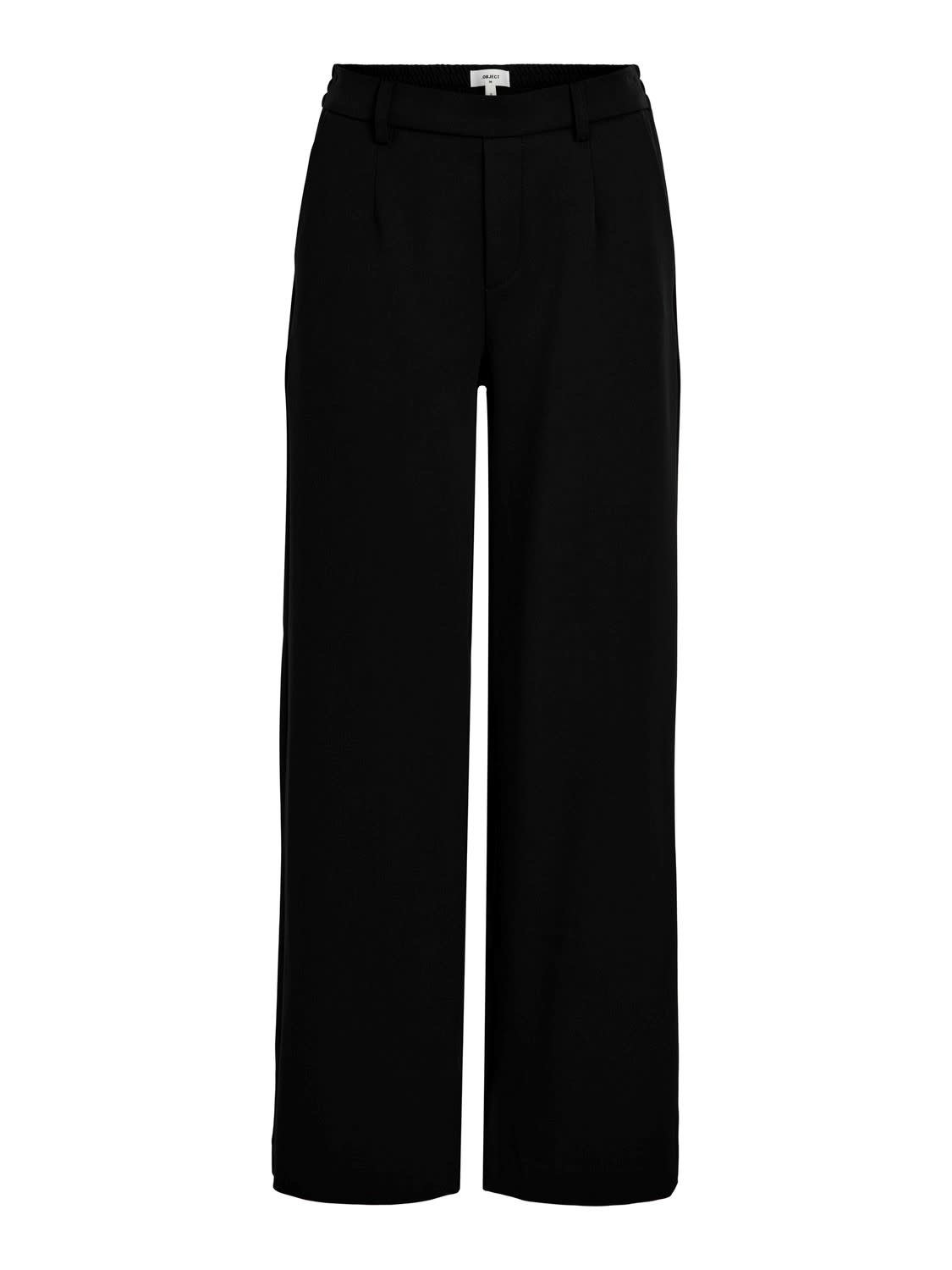 Object | Pantalon Lisa wide zwart