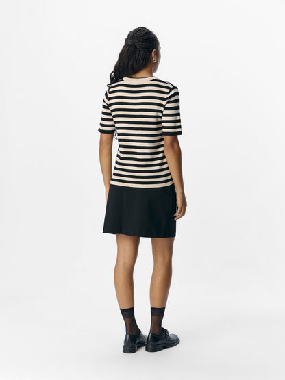 Objekt | Top Ester beige schwarz