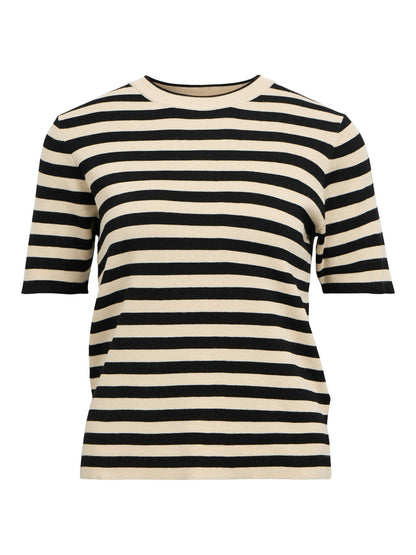 Objekt | Top Ester beige schwarz