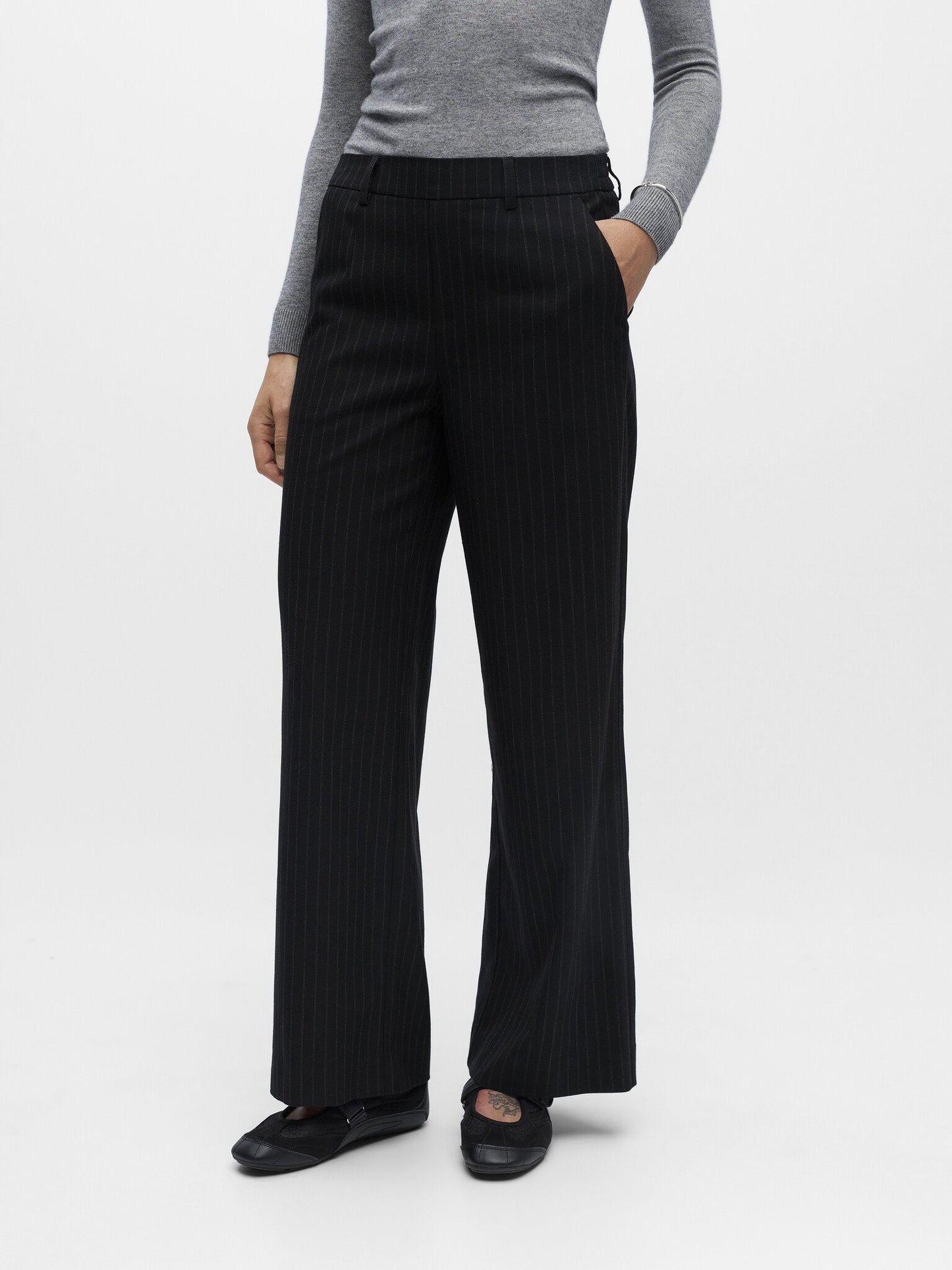 Object | Pantalon Lisa wide black/grey