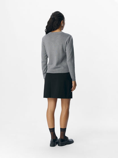 Objekt | Cardigan Ester grau meliert NOOS