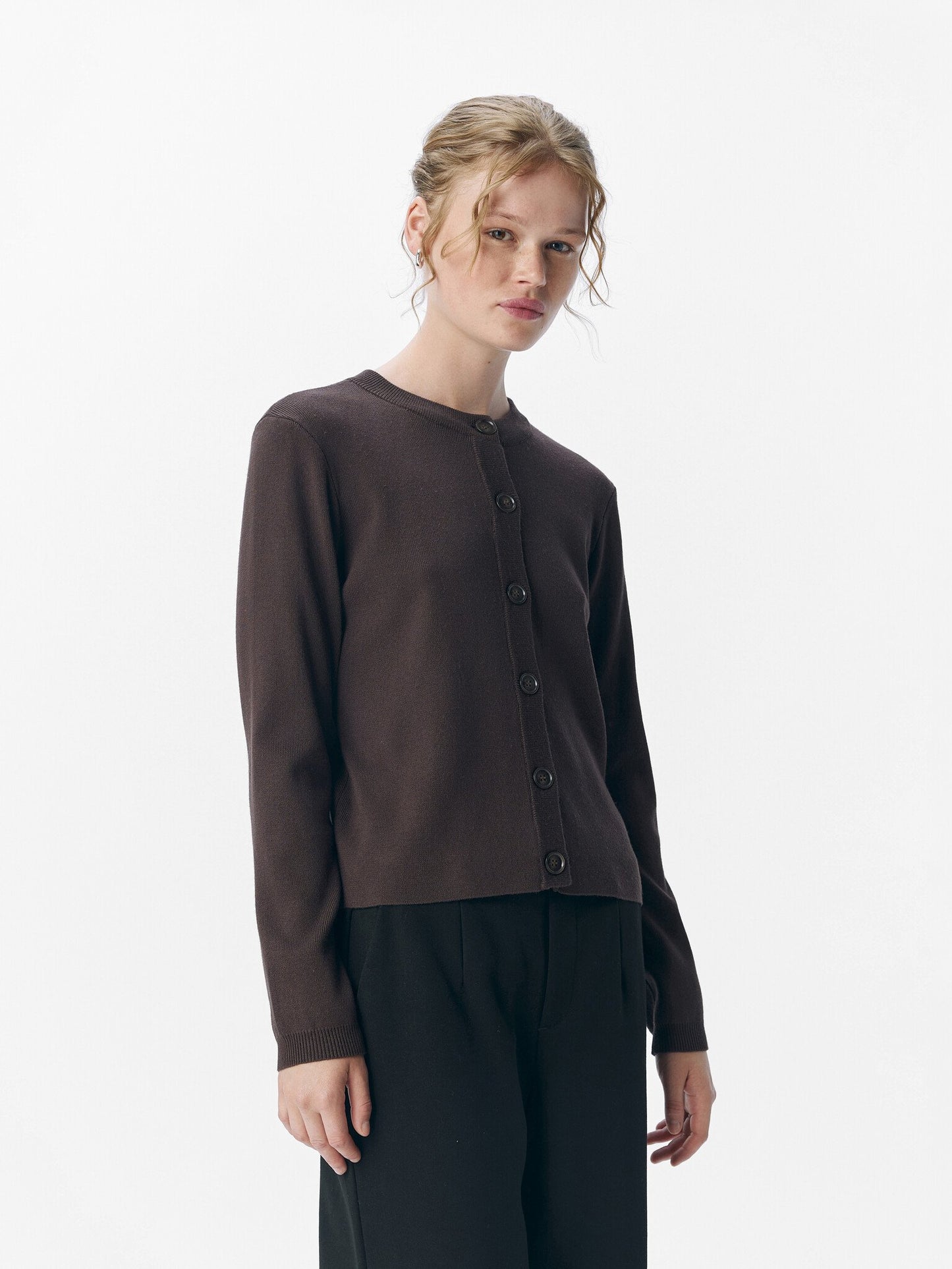 Objekt | Cardigan Ester Seal Brown NOOS