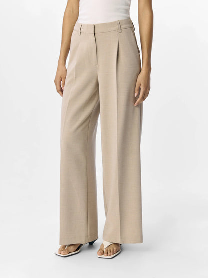 Object | Wijde pantalon Ivy beige