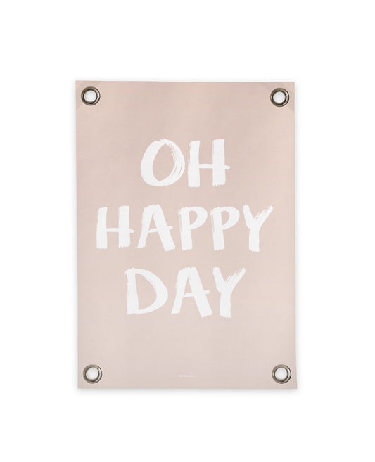 VM | Gartenposter „Happy Day“ beige weiß